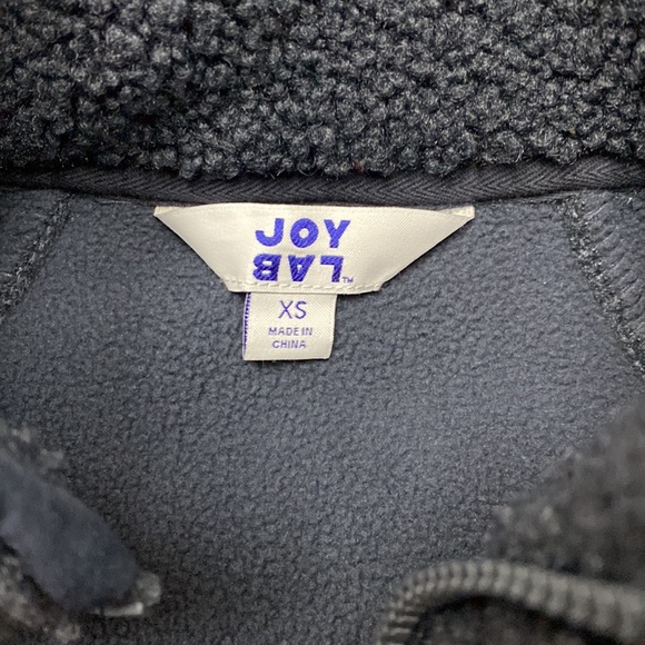 JoyLab Fleece Pullover 1/4 Zip Dark Blue Size XS - Picture 3 of 8